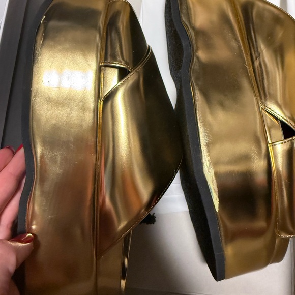 Junya Watanabe metallic platform slip ons - Picture 7 of 9